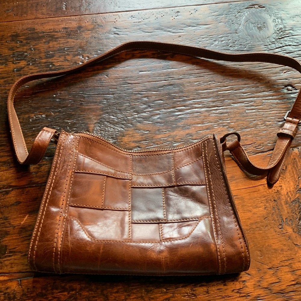Frye Melissa Leather Patchwork Purse - image 1